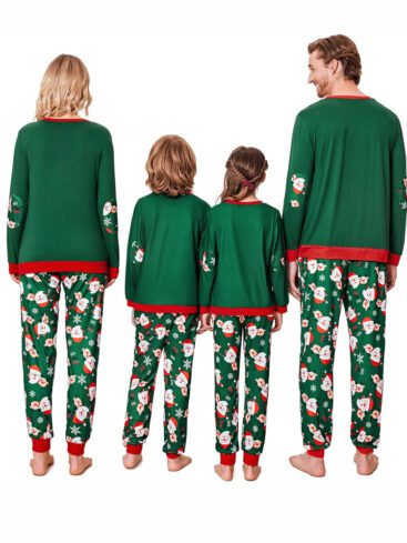 festlig familie-pyjamas