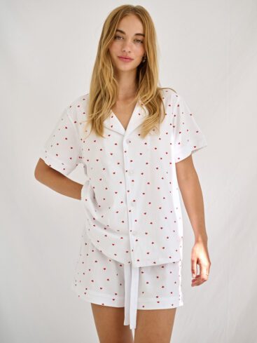 hjerte-pyjamas til damer