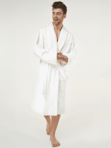 белый халат из полотенца