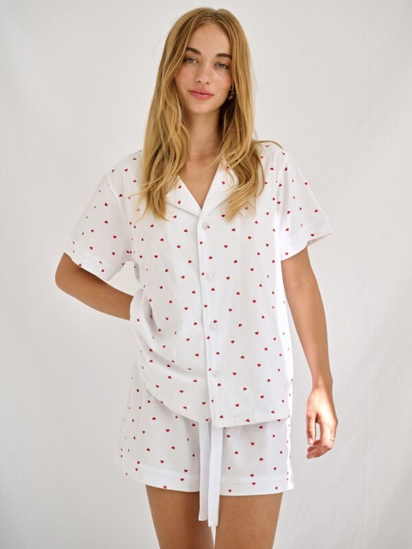 ladies heart pajamas
