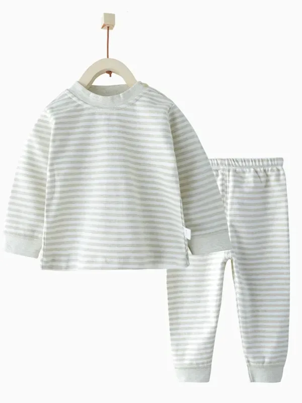 pure cotton clothes thin pajamas cotton baby boys and girls