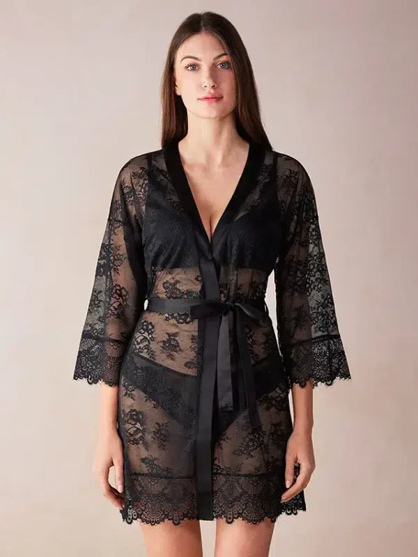 Wholesale green robe lightweight robe ladies
