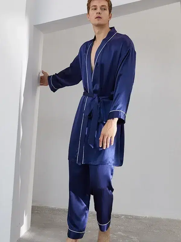 long pajamas mulberry silk home clothes
