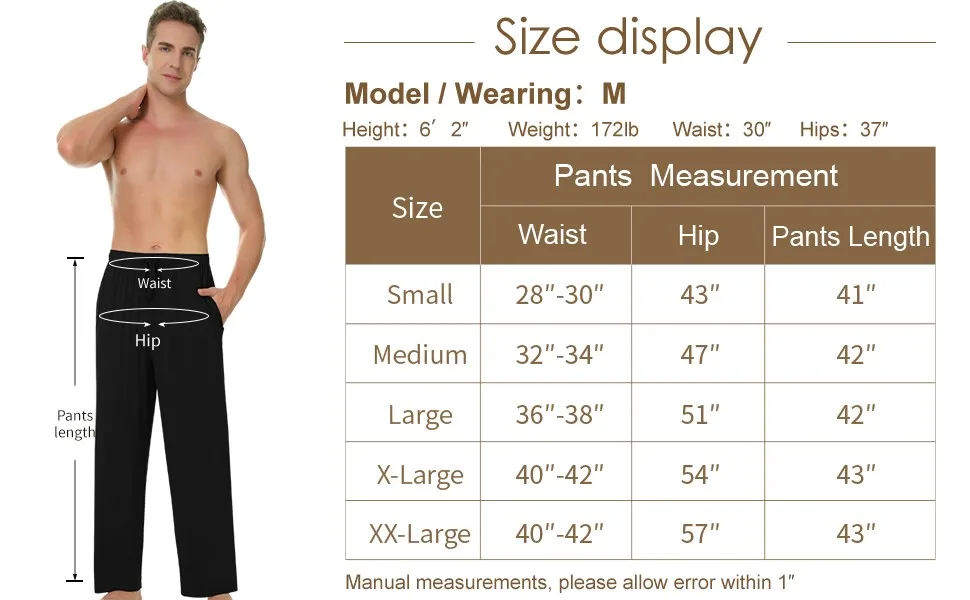 Size Guide - PJGarment China Pajamas Manufacturer