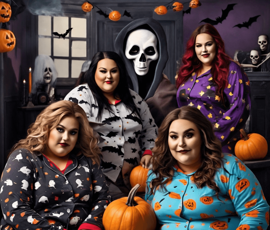 Plus Dimensiune pijamale de Halloween pentru femei