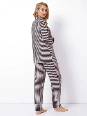 Полосатый пижамный комплект