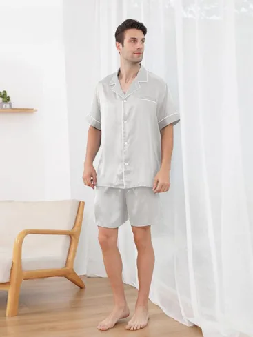 pyjamas-sæt i silke