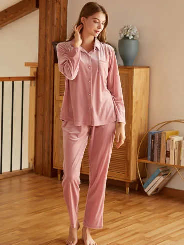 fluwelen pyjama