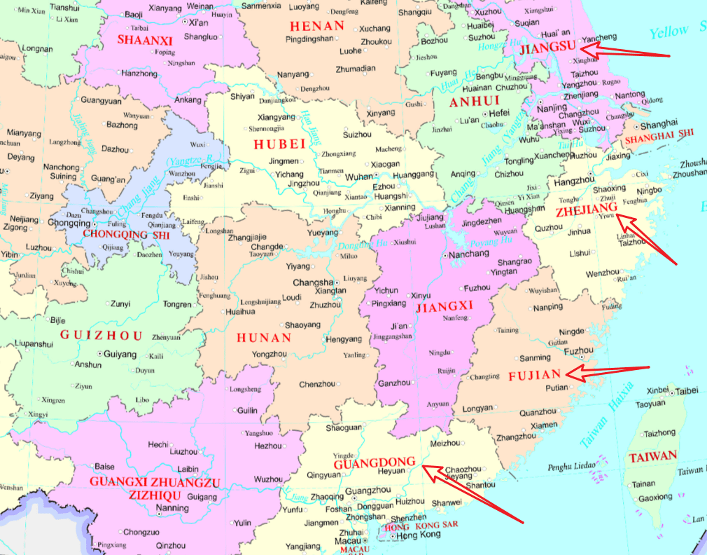 clothing manufacturer districts in China