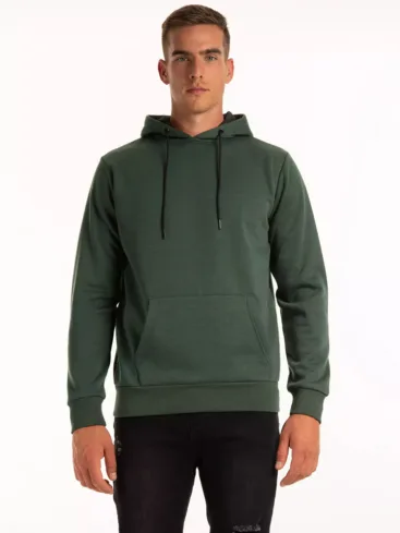 grön hoodie