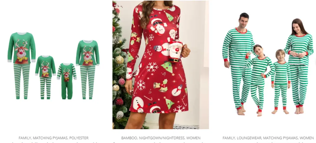 Sexy discount xmas pyjamas