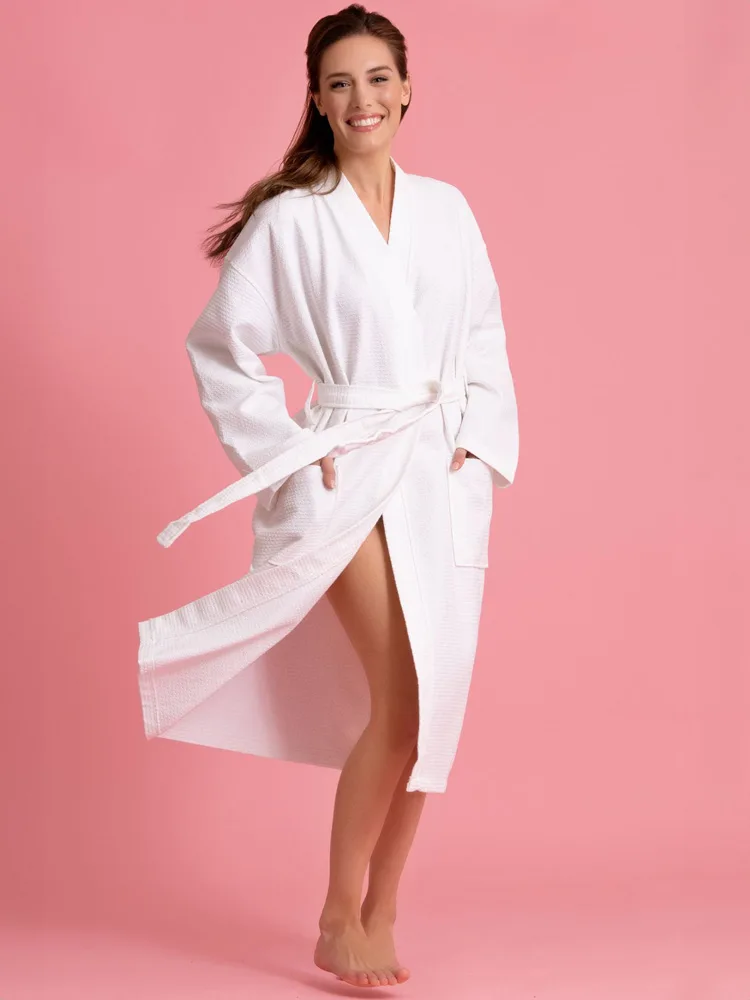 ladies waffle dressing gown