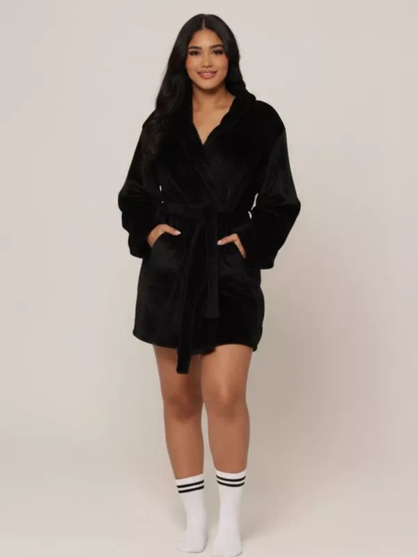 レディース・フランネル・ローブ ブラック