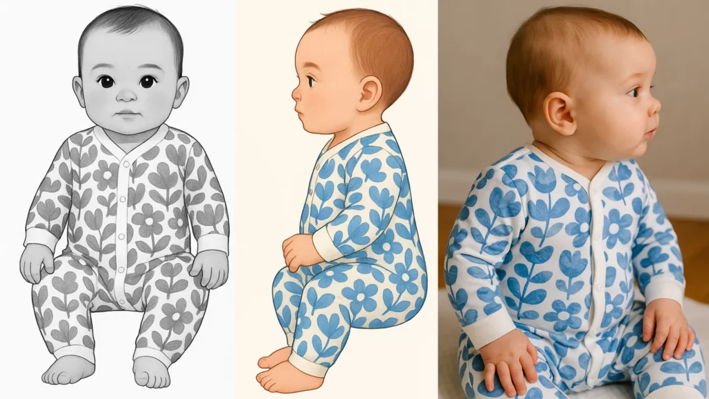 How to Choose the Best Custom Pajama Manufacturers: Key Factors and Tips for Quality Sleepwear 17 Custom baby romper flower print factory