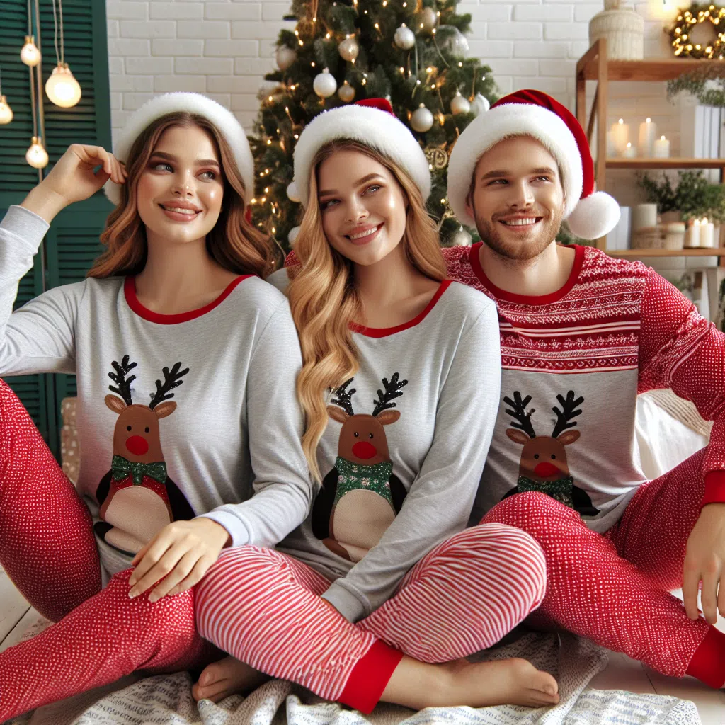 Plus Size Matching Christmas Pajamas