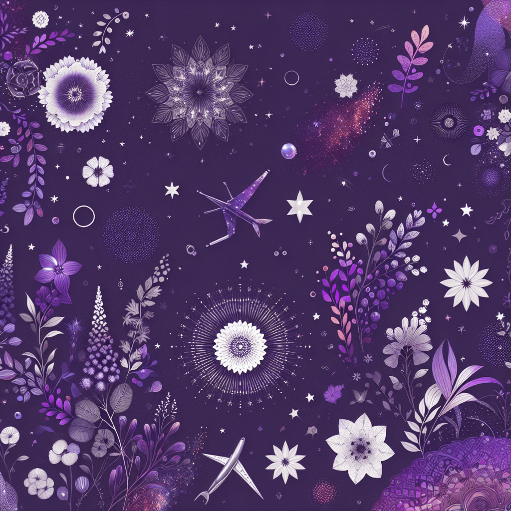 紫のパジャマセット