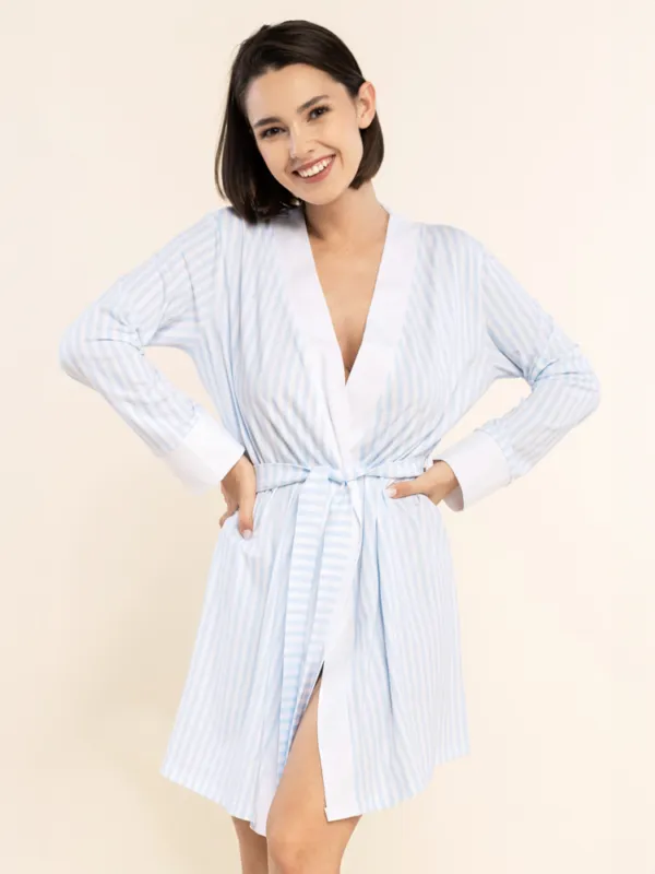 dressing gown striped