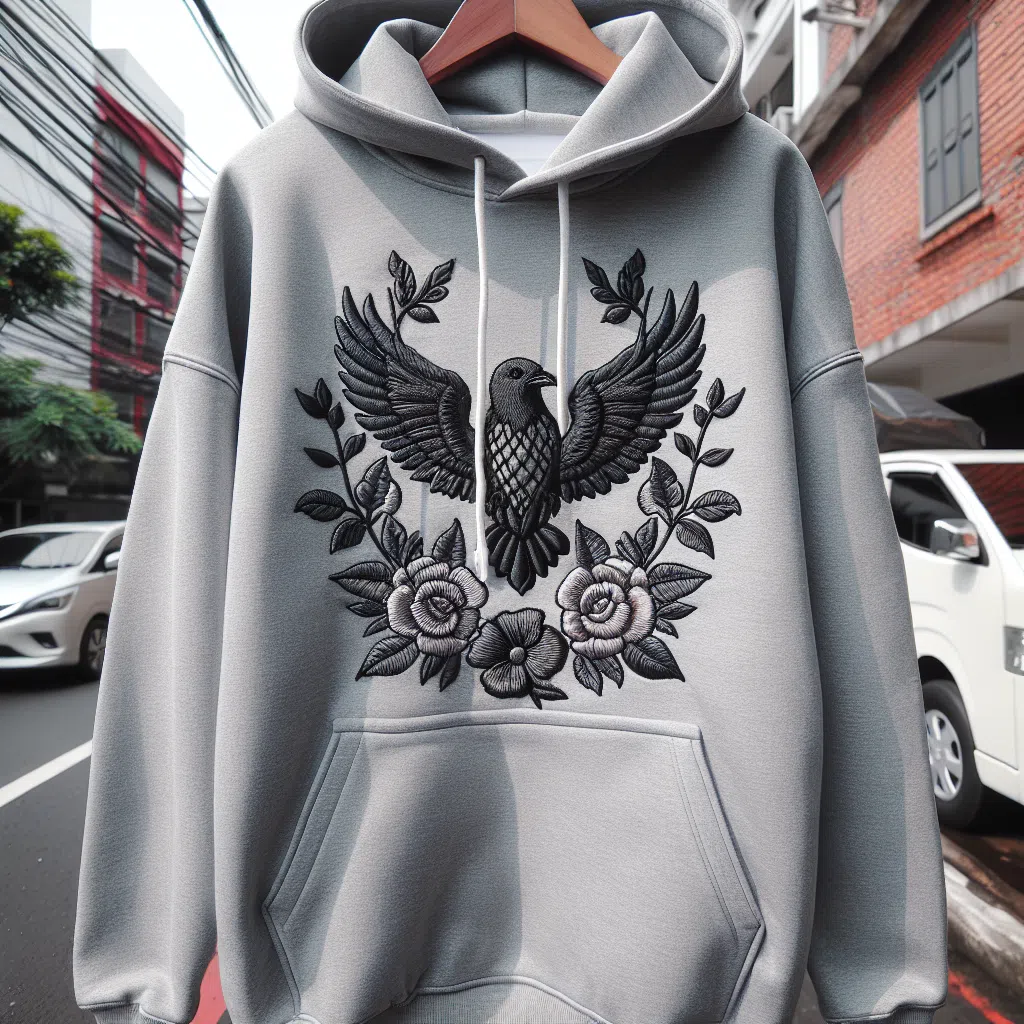 embroidery hoodie
