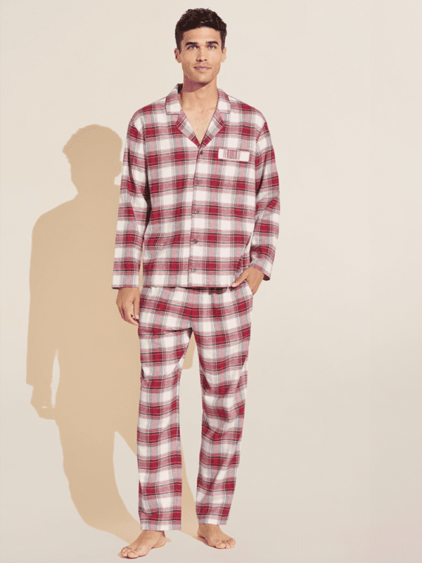 mens fleece pyjamas set