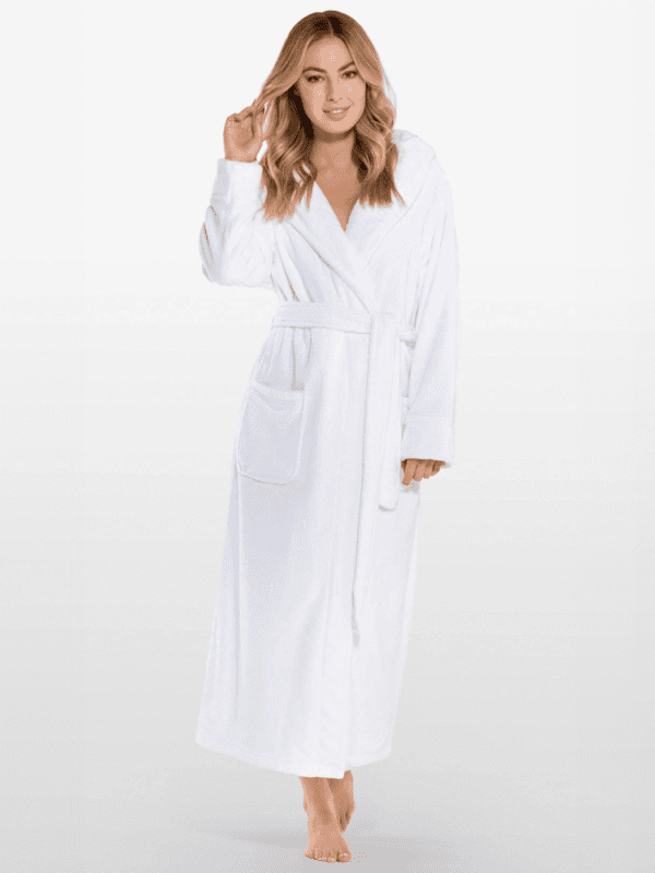 Robe de chambre à capuche pour femmes