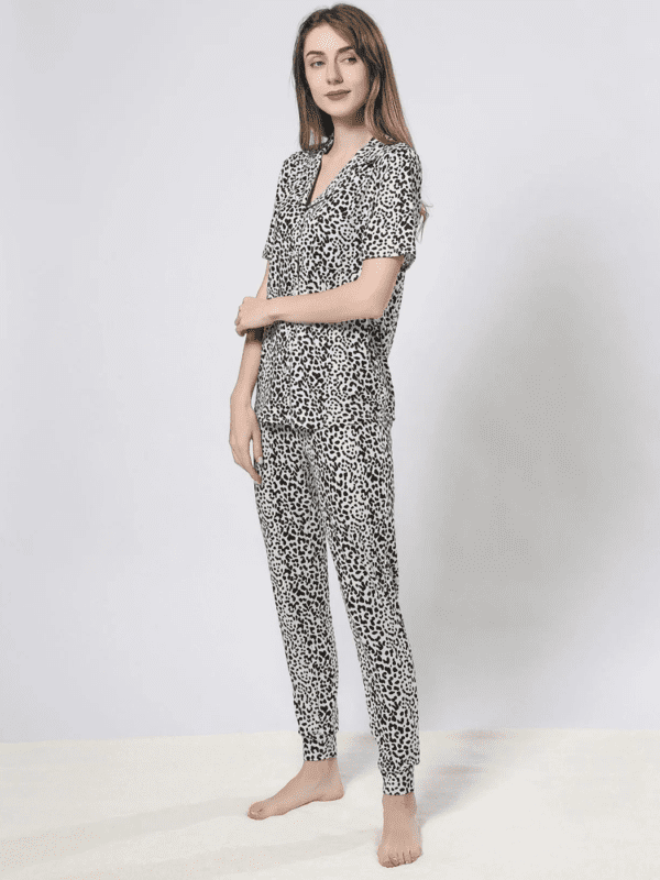 leopard print womens pjs