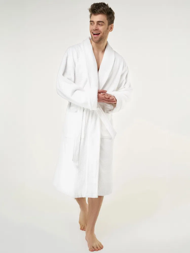 Personalised terry towelling robe mens shower robe towel