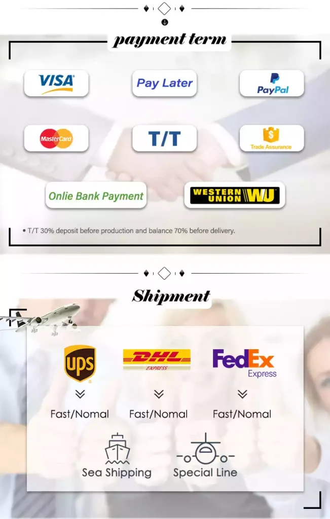 Shipping and payment