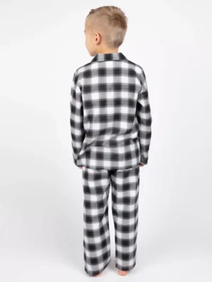 schwarz-weiß karierter Pyjama