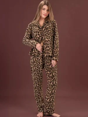 pigiama leopardato