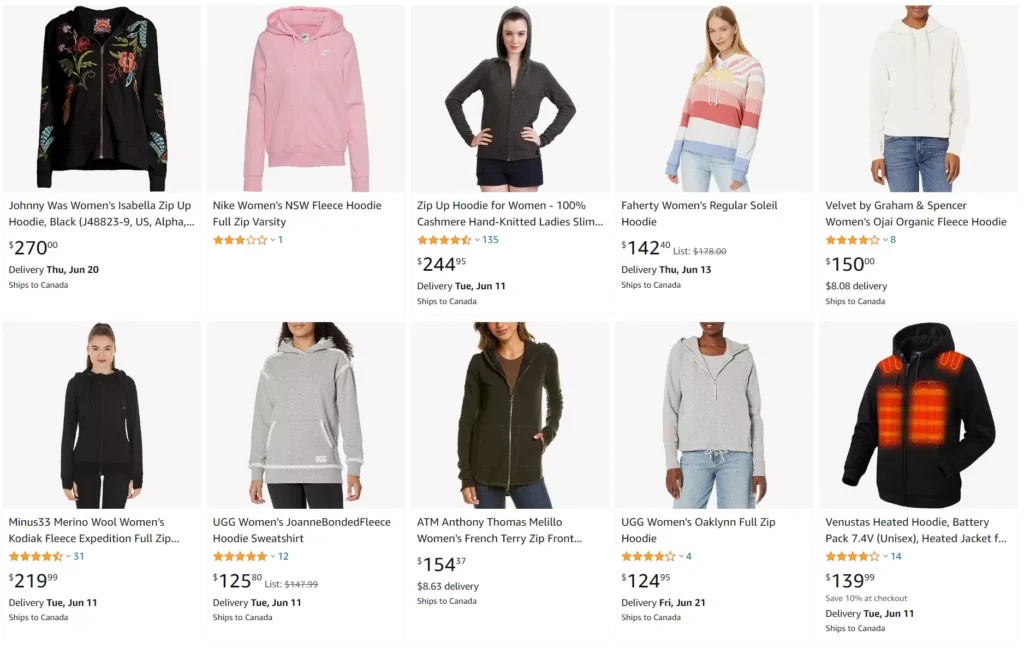 different hoodie styles for women