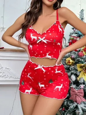 seksowna świąteczna piżama