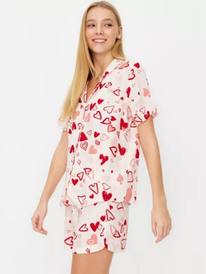 Alla hjärtans dag pyjamas för kvinnor