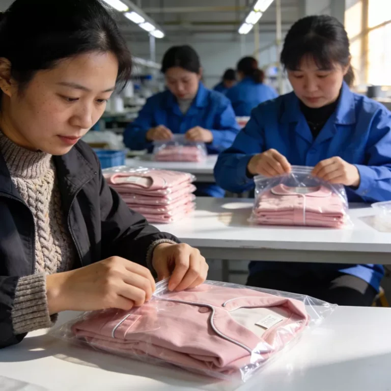 Pajama factory packaging for Amazon FBA